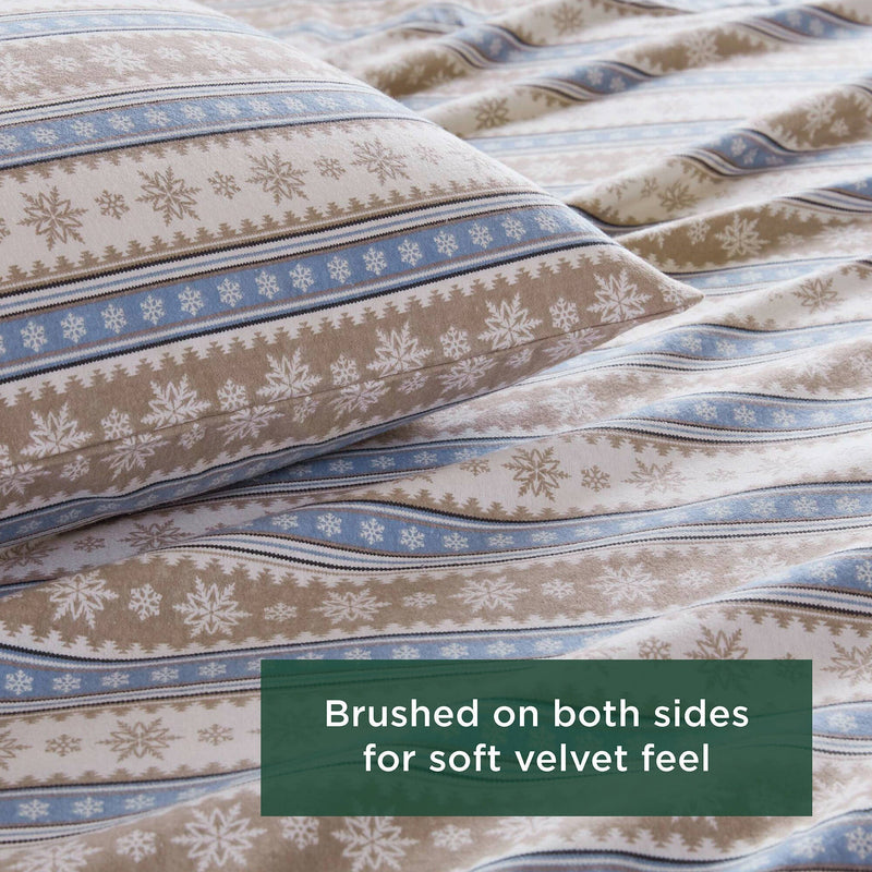 4 PCS Full Sheet Set Blue Snowflake