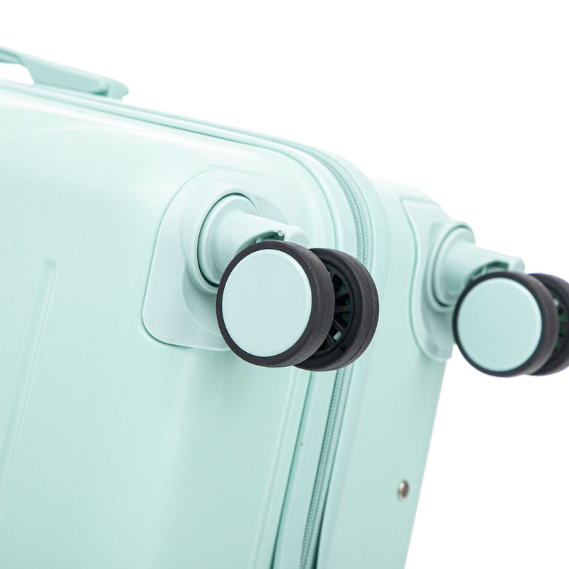 ABS Spinner Luggage Mint Green Durable 3 Piece Set & Combination Lock