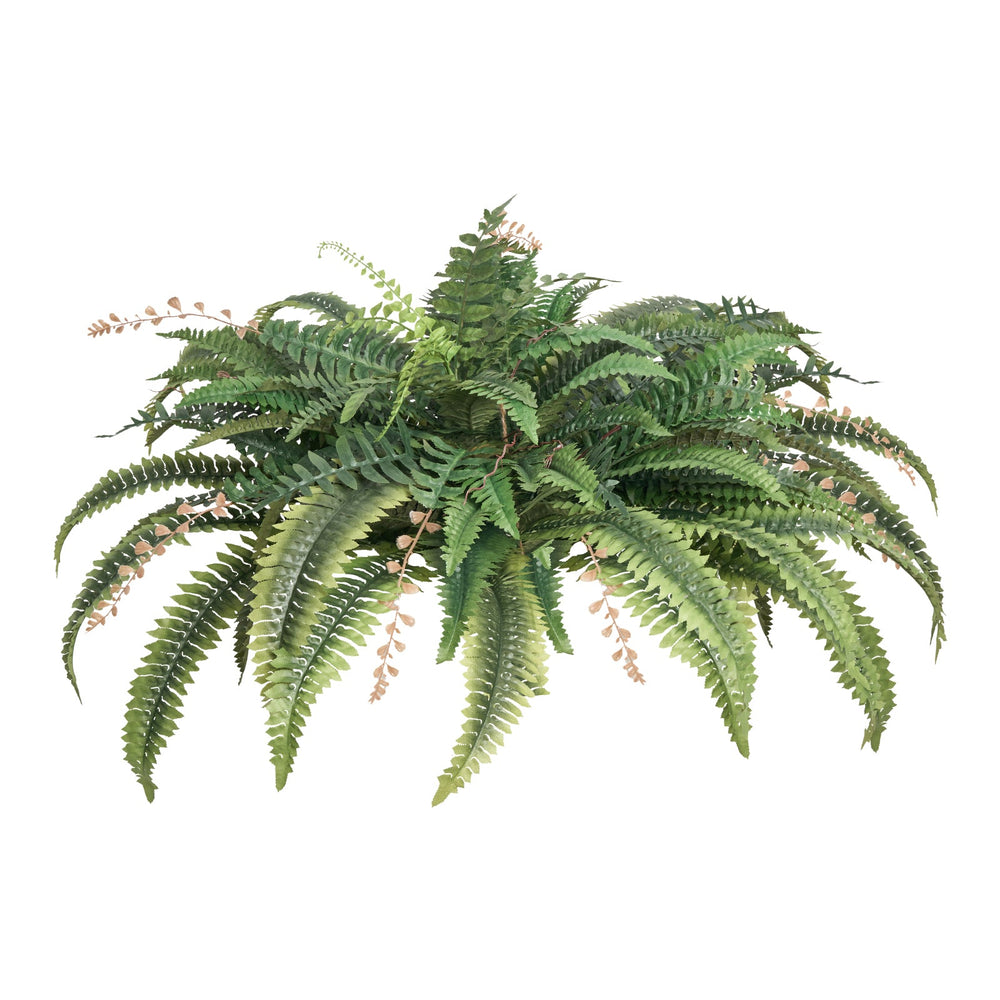 Artificial Ferns, Natural Spread Diameter 37-41 Inch, Large Hanging Fake Boston Ferns, Sunlight Resistant Fake Plant Wall Decor with 80 Branches and Flowerpot, Faux Fern for Home Office Outdoor Media 1