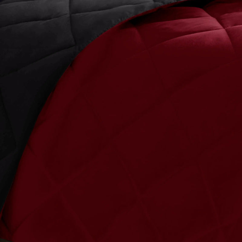 3M Scotchgard Diamond Quilting Reversible Down Alternative Comforter Set