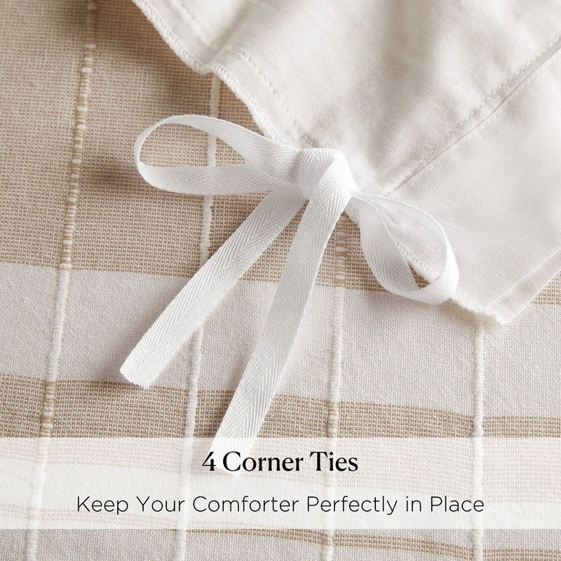 5 Piece Cotton Jaquard Duvet Set