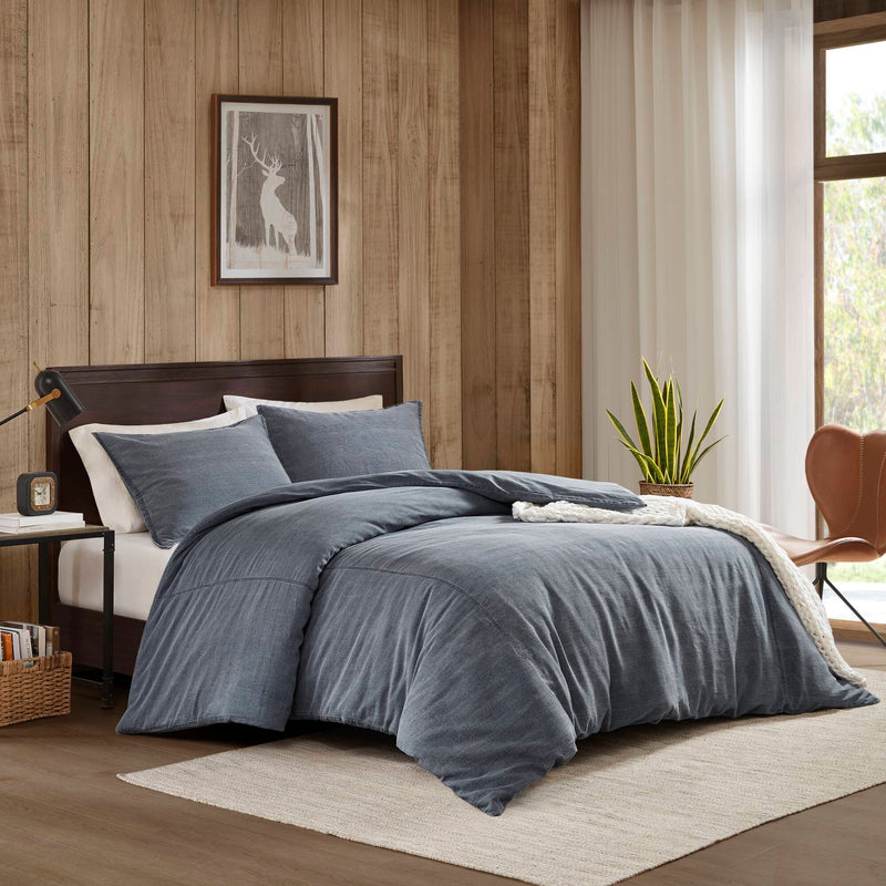 3PCS Twill Washed Duvet Set