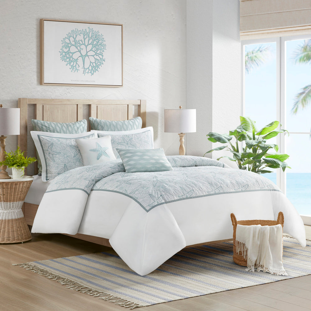 Duvet Cover Mini Set White Full/Queen Media 1