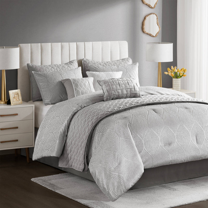 10- Piece Jacquard Comforter Set