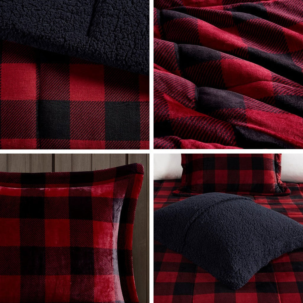 King Plush to Sherpa Down Alternative Comforter Set Media 7