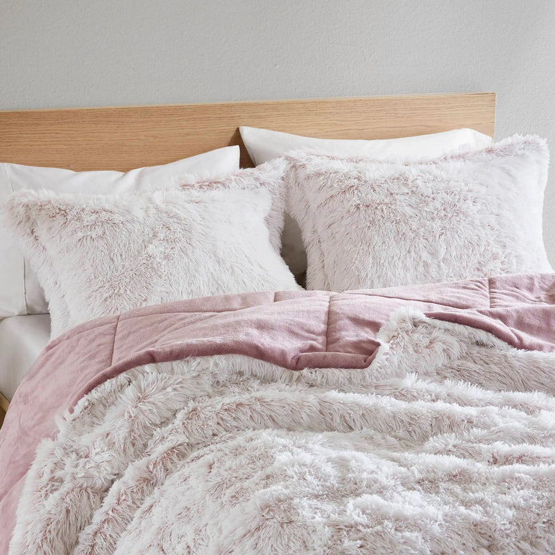 Shaggy Faux Fur Comforter Mini Set