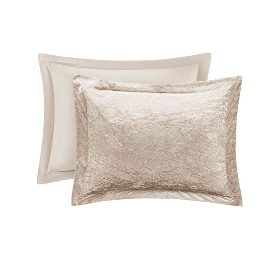 Full/Queen Velvet Comforter Set with Throw Pillow Media 11