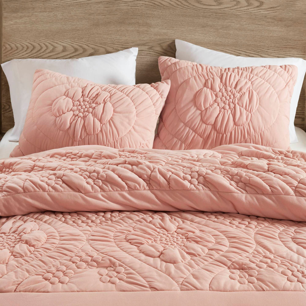 3-Piece Full/Queen Comforter Set,Pink Media 21