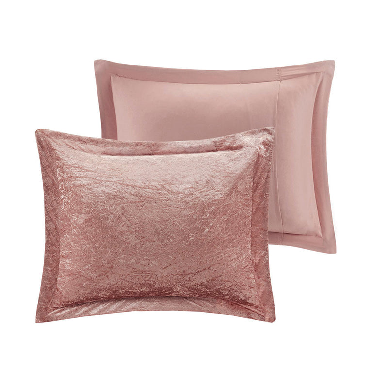 Twin/Twin XL Velvet Duvet Cover Set with Throw Pillow