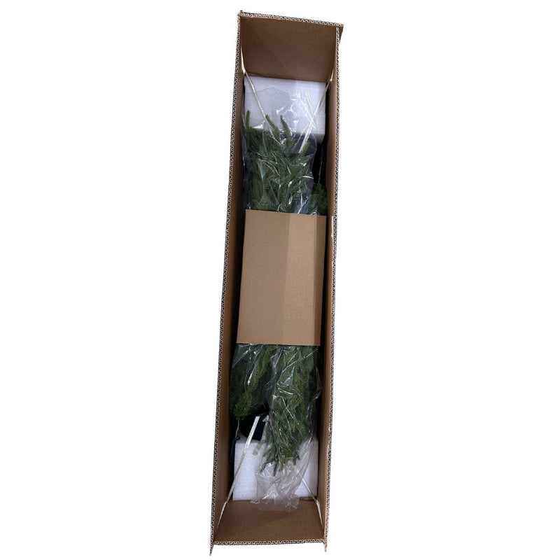 4' Artificial Real Touch  Pine Tree in Black Plastic Pot, 2pc/set
