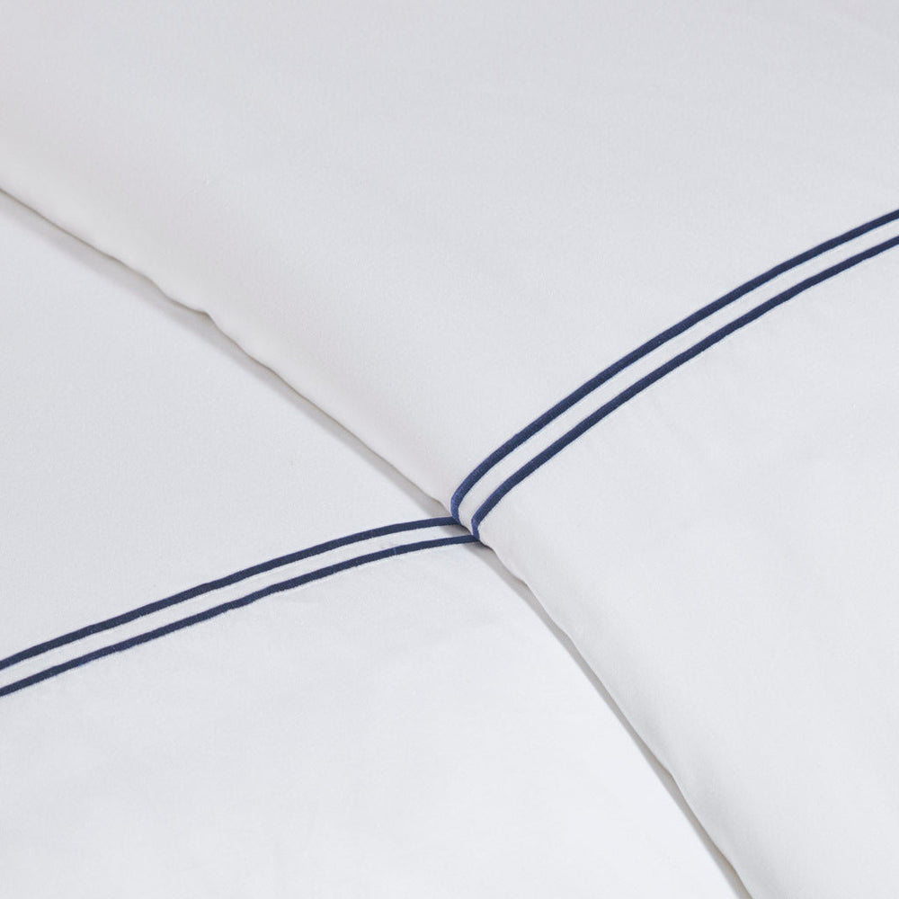 King/Cal King 100% Cotton Sateen Embroidered Comforter Set Media 7