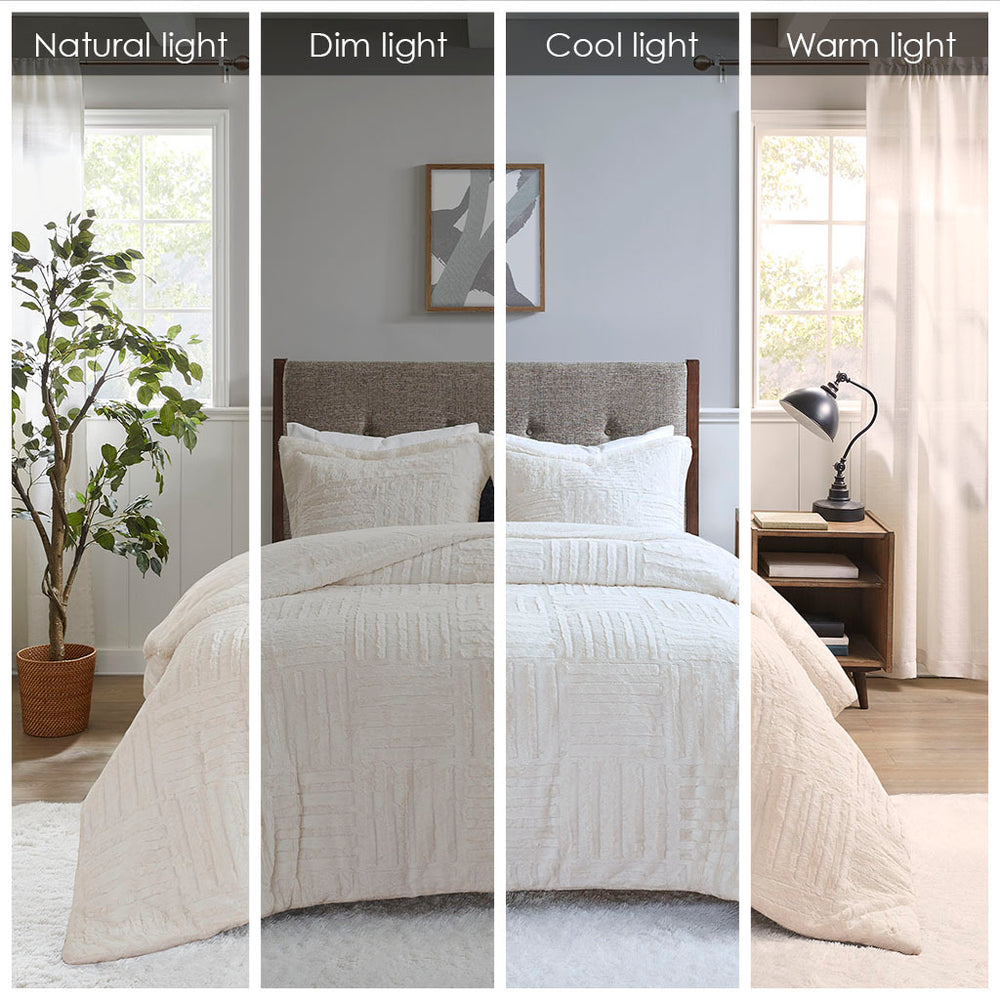 Twin Fur Down Alternative Comforter Mini Set Media 7