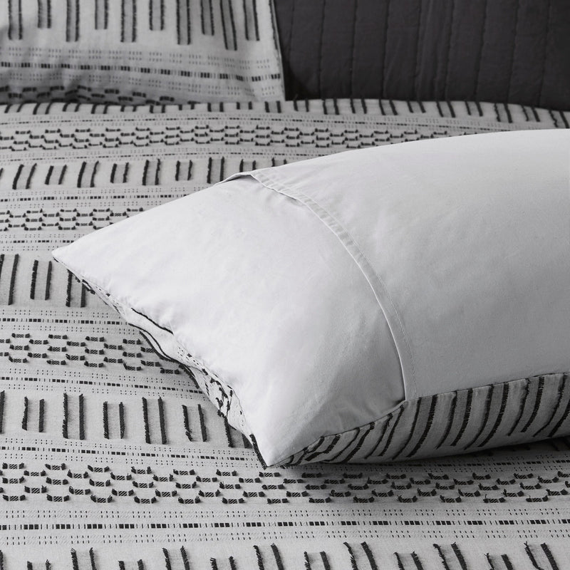 King/Cal King Cotton Jacquard Duvet Cover Mini Set