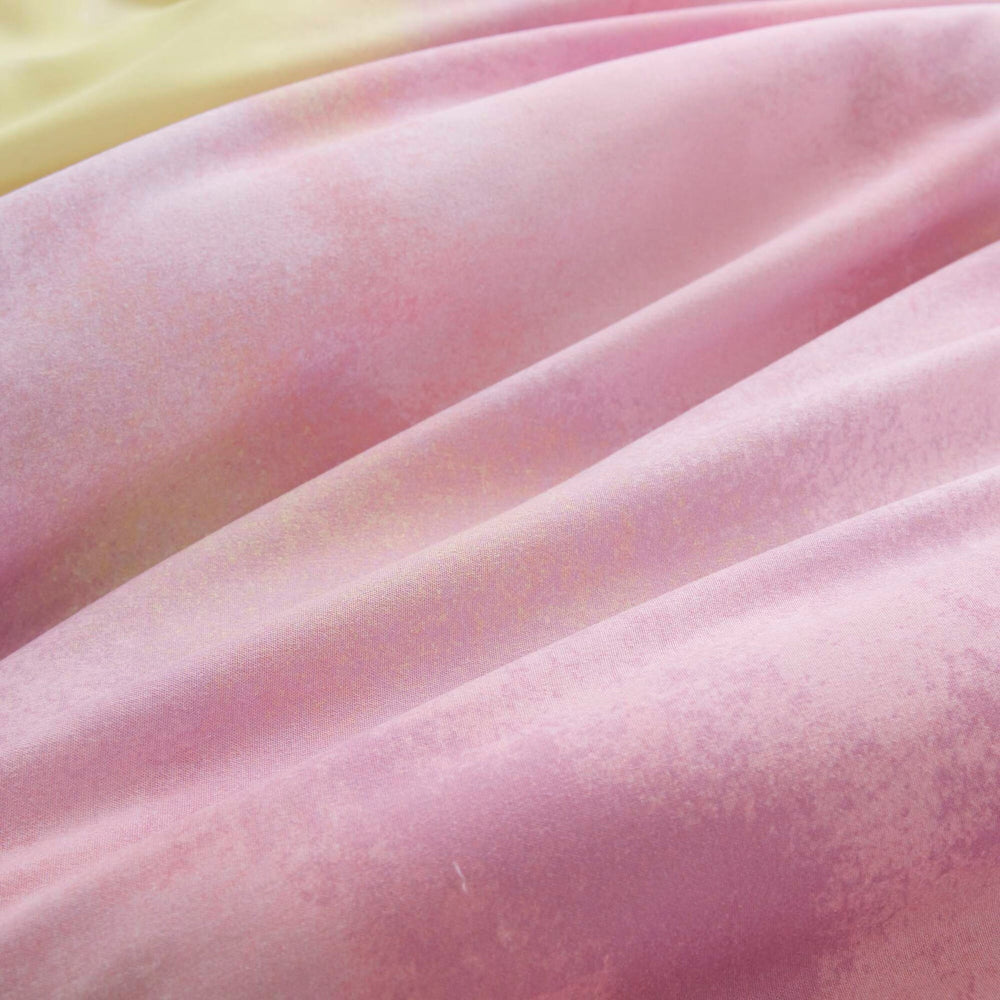 3 Pieces Twin/Twin XL Watercolor Tie Dye Printed Comforter Set with Throw Pillow,Pink Media 6