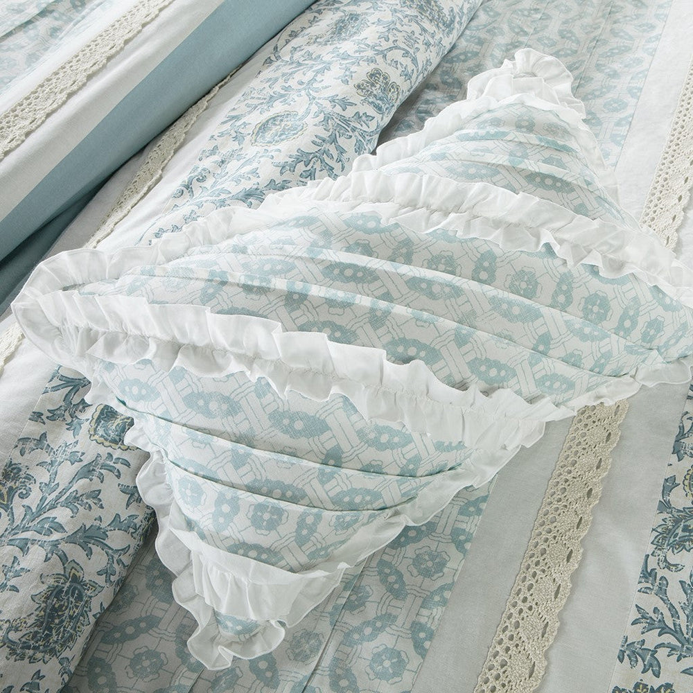 King 9 Piece Cotton Percale Duvet Cover Set Media 4