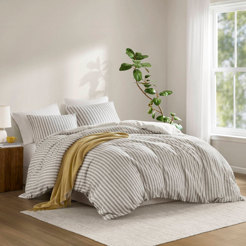 3 PCS King Duvet Set Grey Media 1