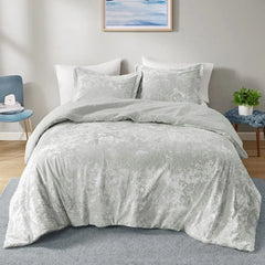 Crushed Velvet Sherpa Reversible Comforter Set perspective