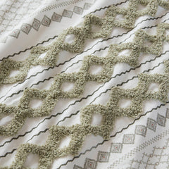 3 PCS Cotton Printed Comforter Set with Chenille perspective