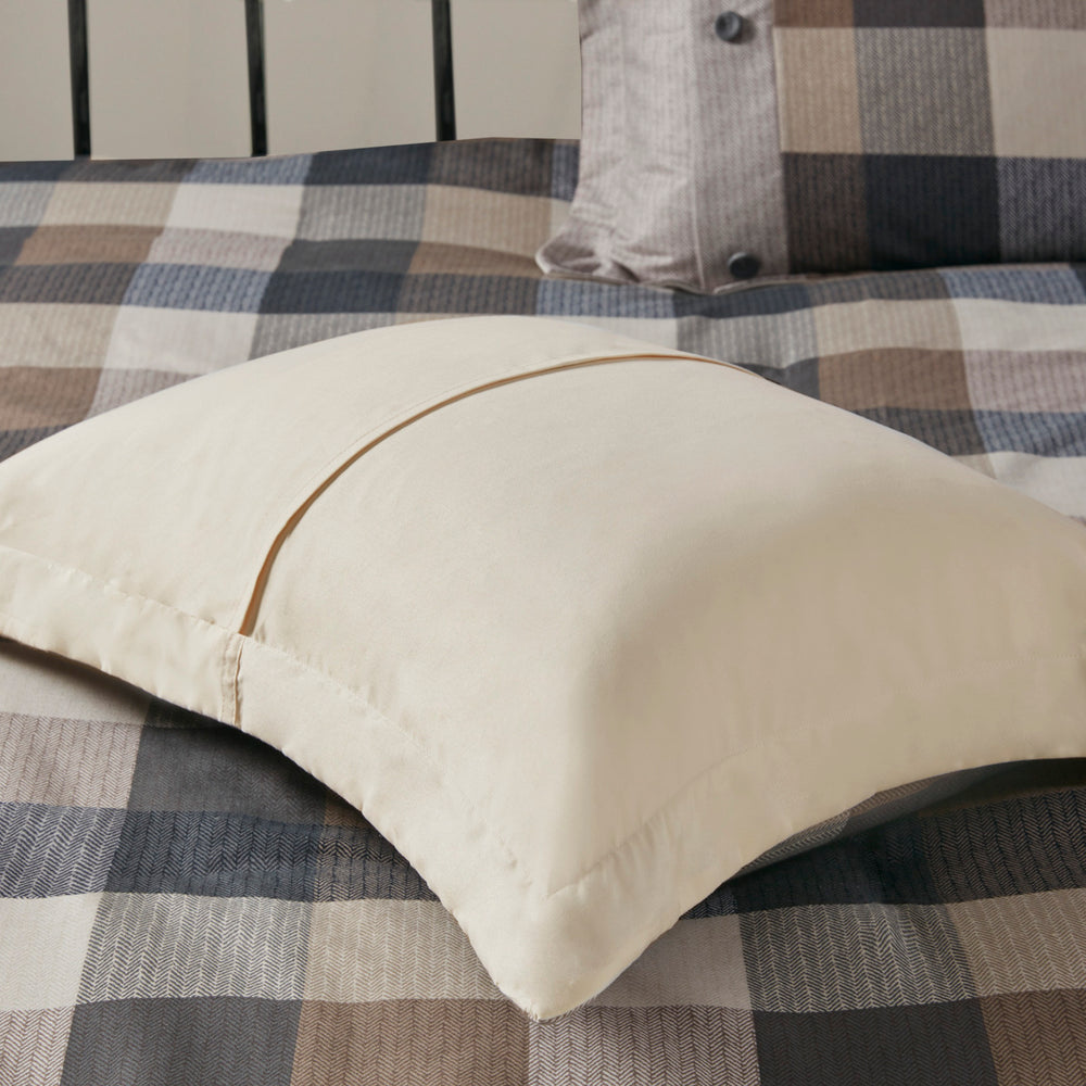 7 Piece Herringbone Comforter Set Neutral Queen Media 2