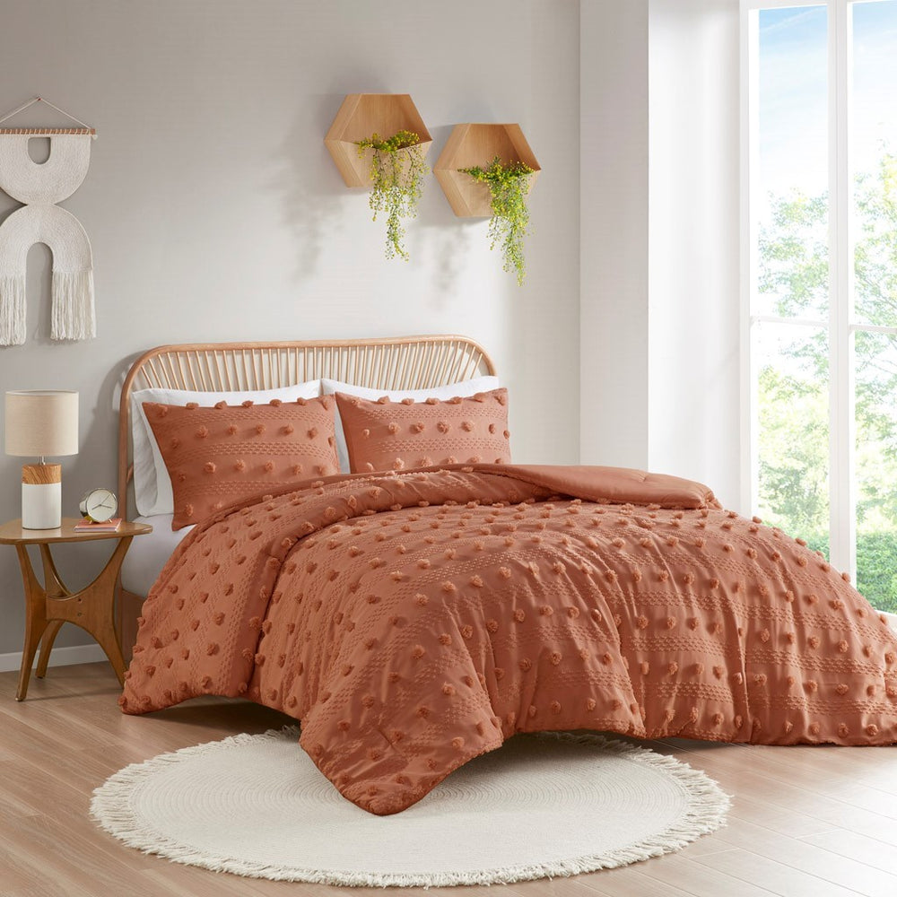 Full/Queen Clip Jacquard Comforter Set Media 1