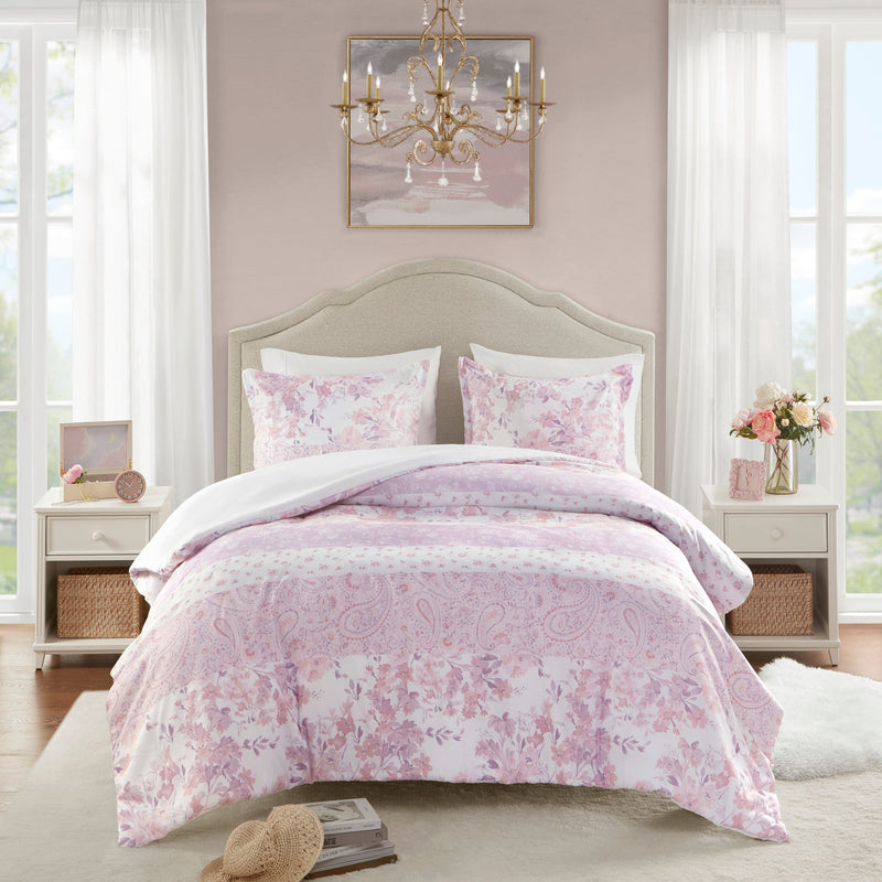 Floral Paisley Duvet Cover Set Full/Queen