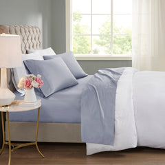 4-Piece Cooling Cotton Blend Sheet Set perspective