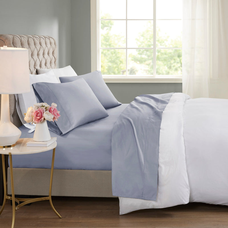4-Piece Cooling Cotton Blend Sheet Set