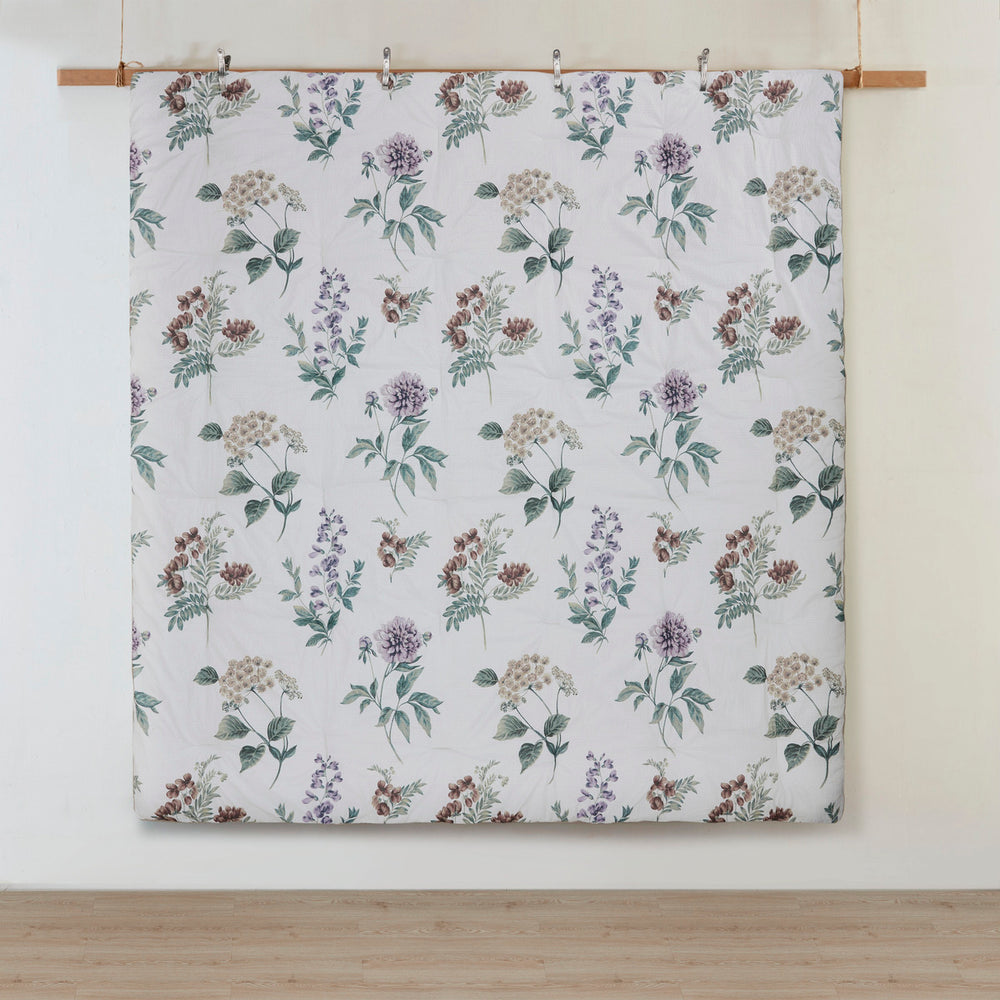 7 Piece Printed Seersucker Comforter Set with Throw Blanket Taupe/Blush King/Cal King Media 7