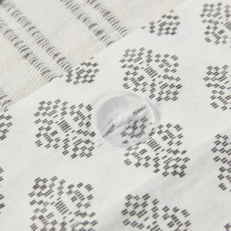 3 Piece Cotton Jacquard Duvet Cover Set
