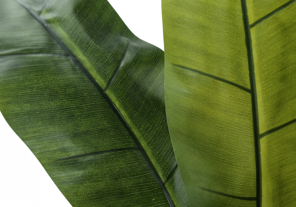 Artificial Plant, 55' Tall, Banana Tree, Indoor, Faux, Fake, Floor, Greenery, Potted, Real Touch, Decorative, Green Leaves, Black Pot Media 4