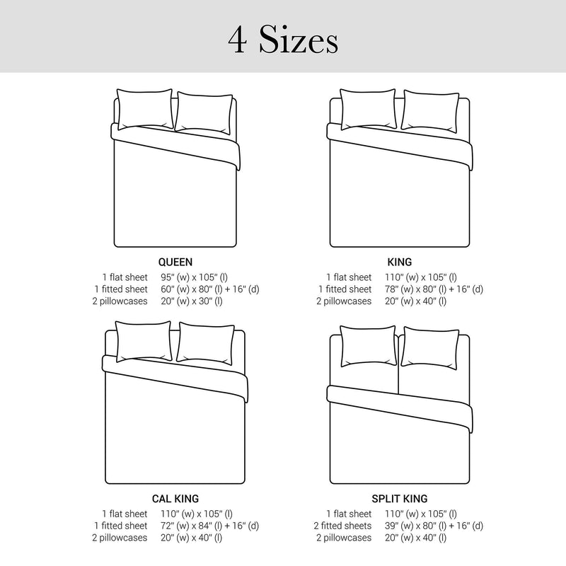 4-Piece Stretch Jersey Sheet Set