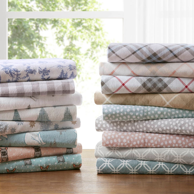 4-Piece 100% Cotton Printed Sheet Set