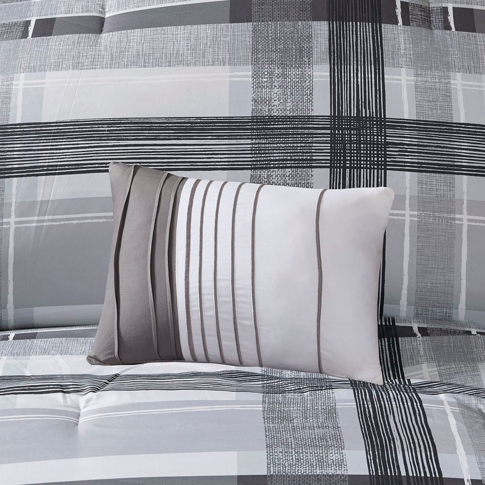 Full/Queen Plaid Comforter Set Media 7