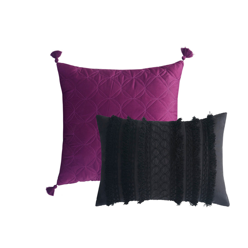 5 Piece Comforter Set Black King/Cal King Media 14