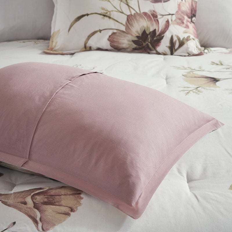 8 Piece Cotton Printed Comforter Set Blush Cal King