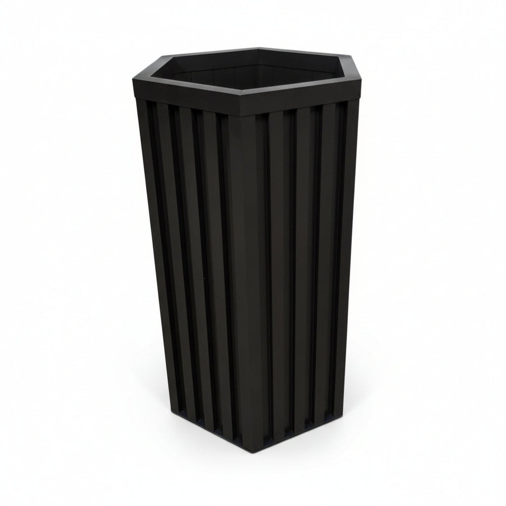 Hexagon Column Planter MD - Dark Bronze Media 3