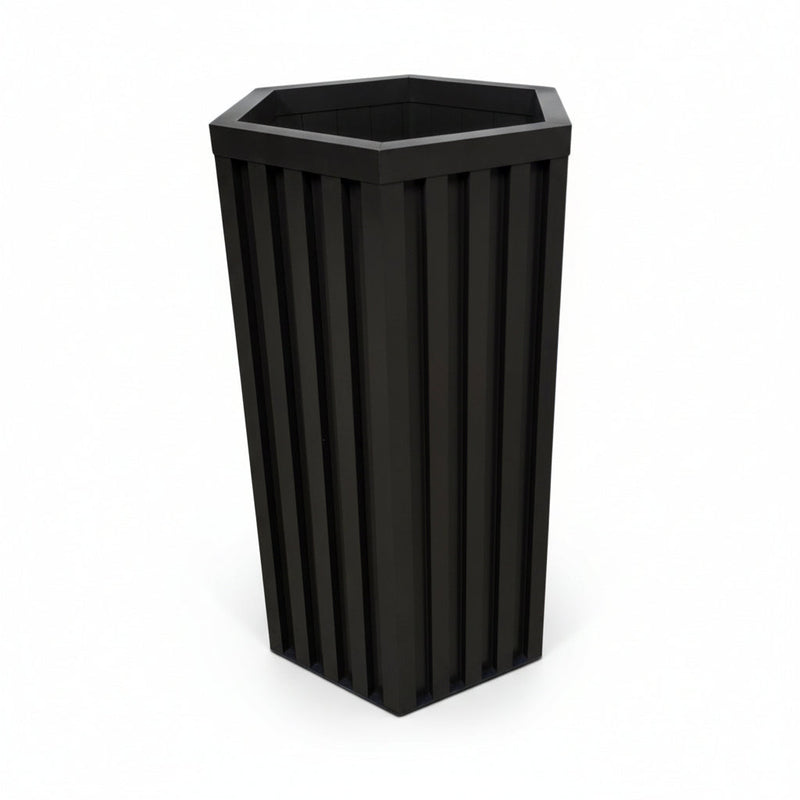 Hexagon Column Planter MD - Dark Bronze