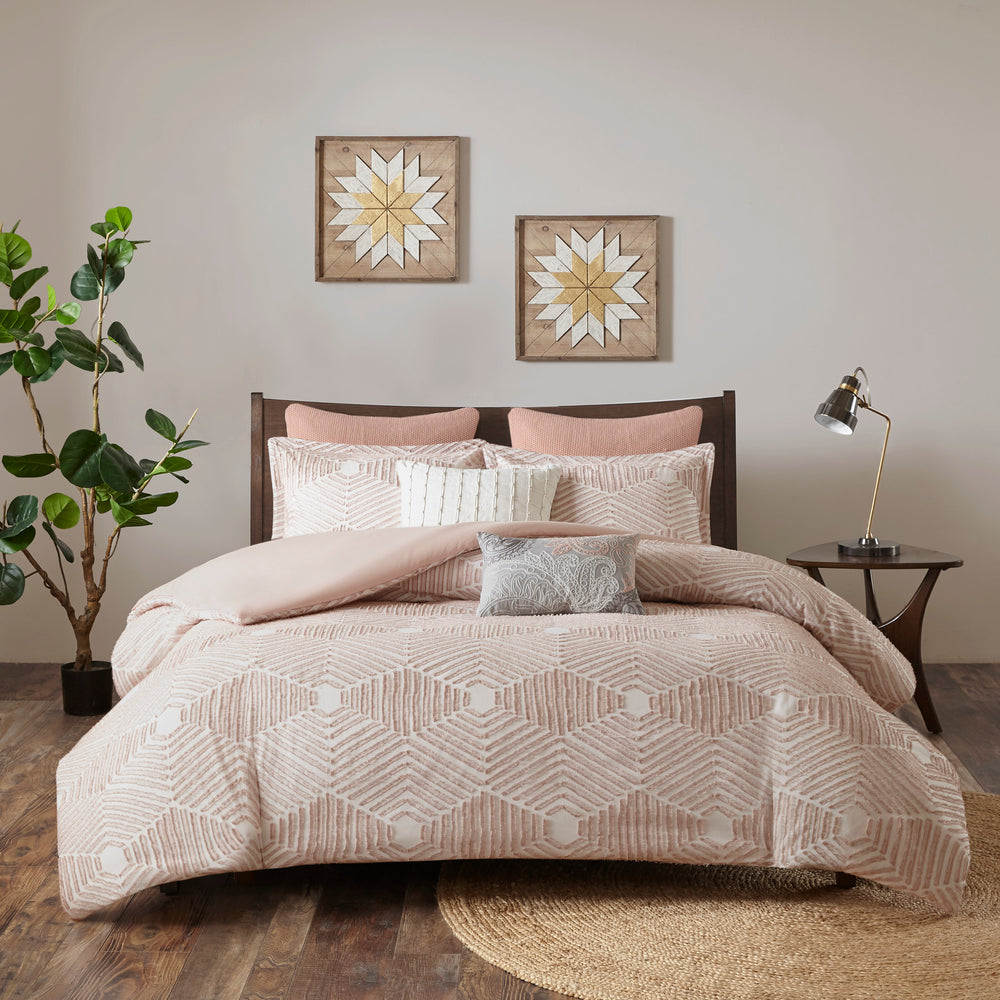 Full/Queen Cotton Jacquard Duvet Cover Set Media 5