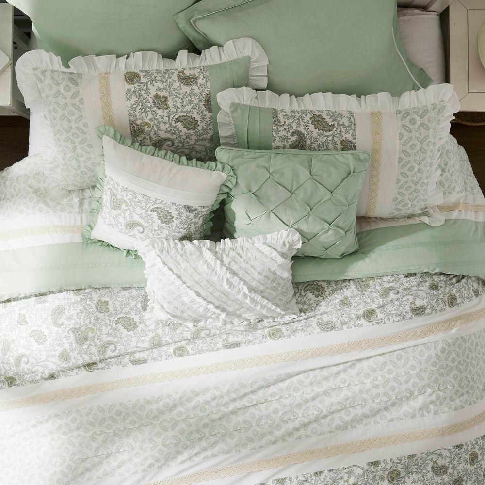 9 Piece Cotton Percale Comforter Set Queen Media 8