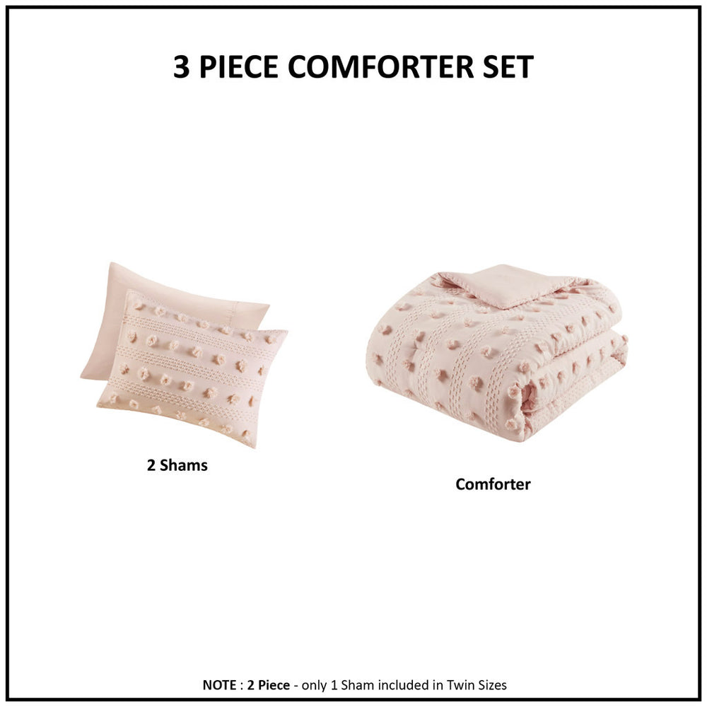 King/Cal King Clip Jacquard Comforter Set Media 6
