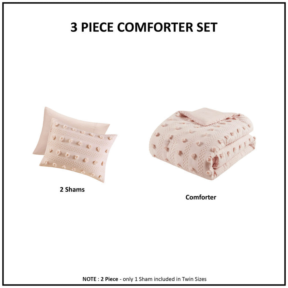 Full/Queen Clip Jacquard Comforter Set Media 6
