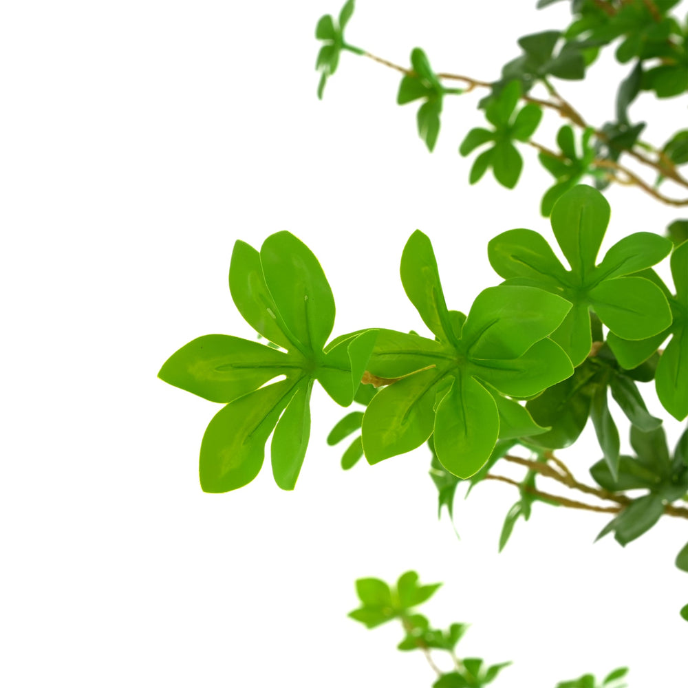 76' Artificial Enkianthus Tree with Black Plastic Pot Media 8