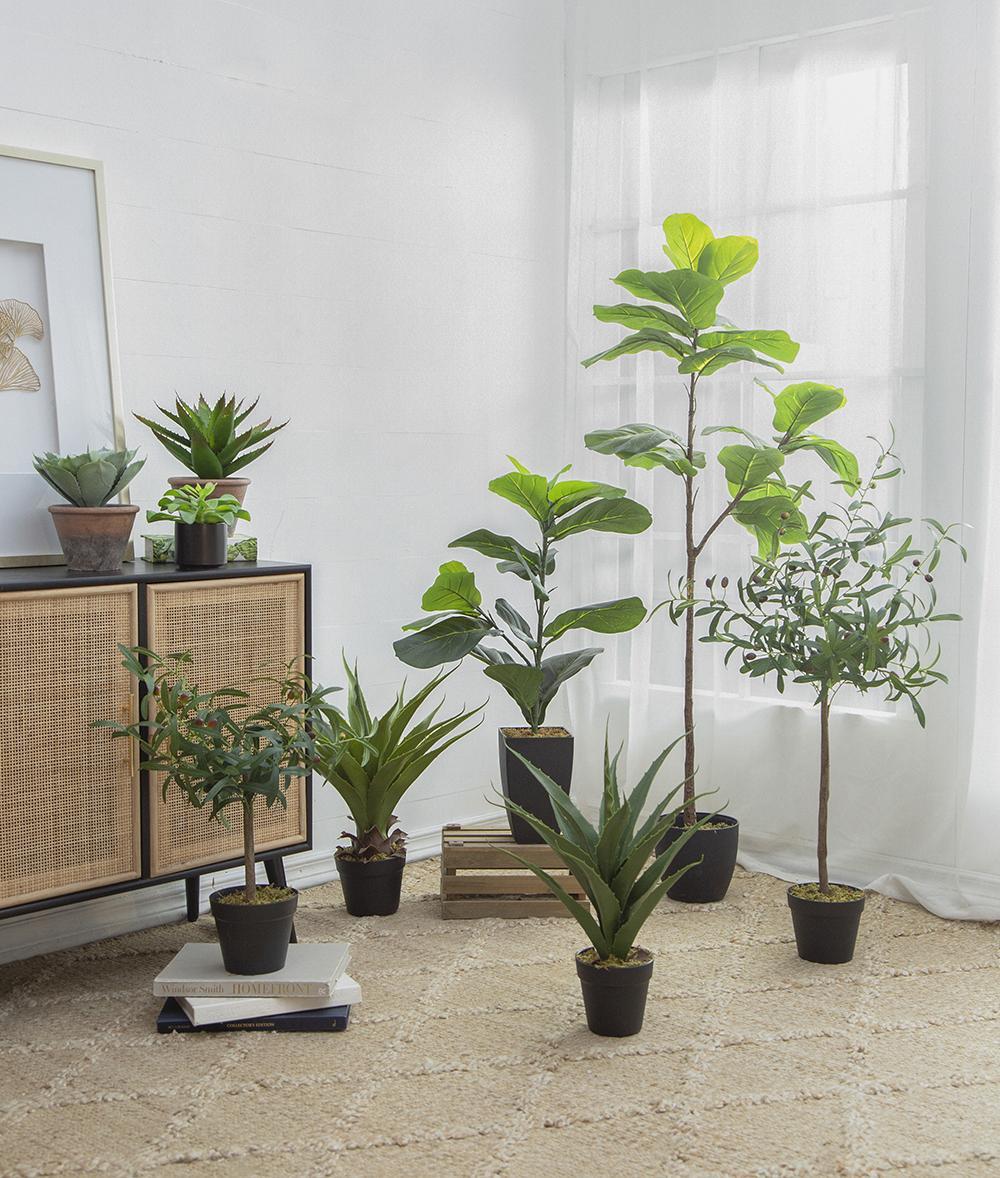 20x16x35' Artificial Fiddle-Leaf Fig Potted Plant Media 10