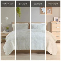 Shaggy Long Fur Comforter Mini Set perspective