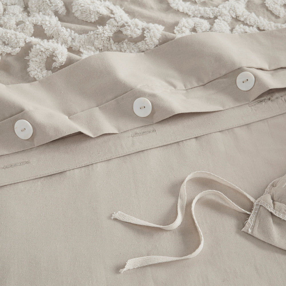 Cotton Duvet Mini Set Taupe Full/Queen Media 8