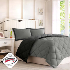 3M Scotchgard Diamond Quilting Reversible Down Alternative Comforter Set perspective