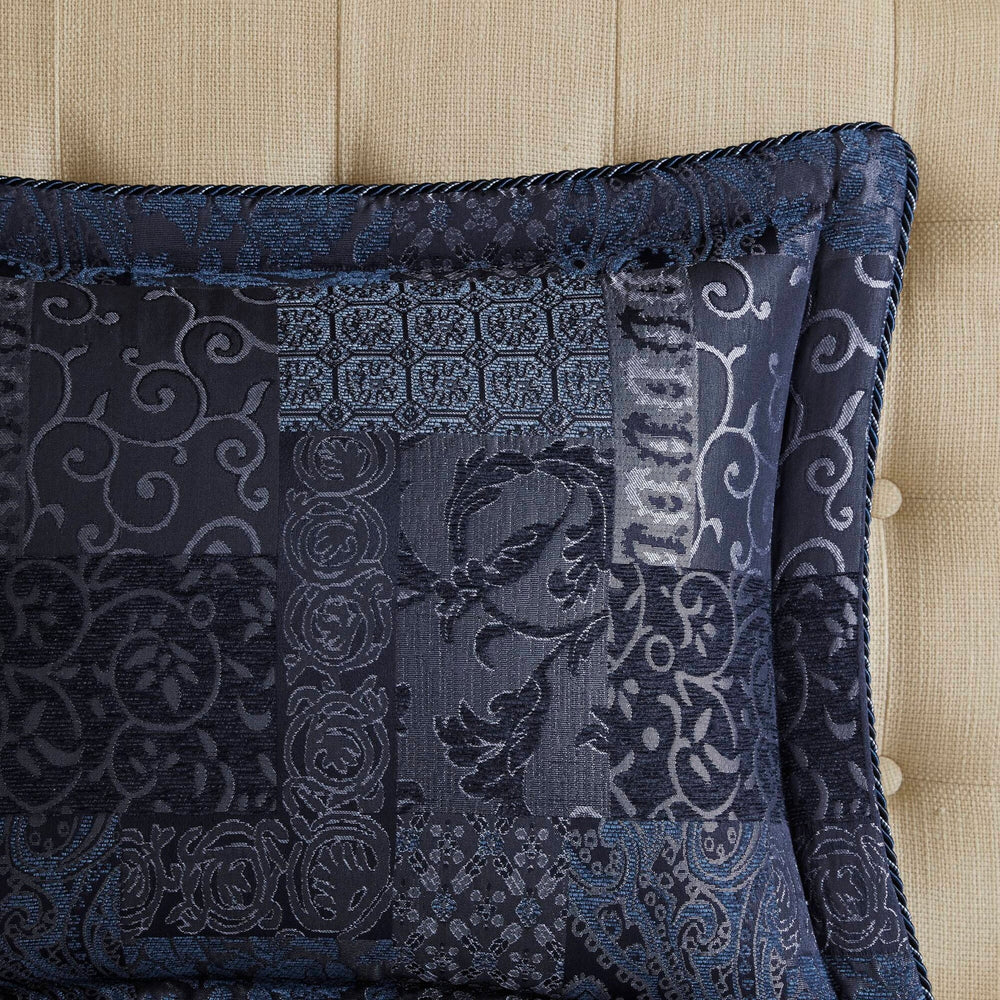 4 PCS Cal King Comforter Set Navy Media 5