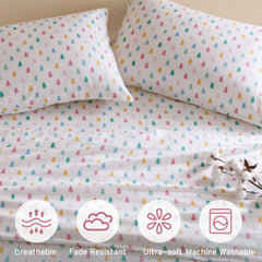 100% Cotton Pigment Printed Sheet Set perspective