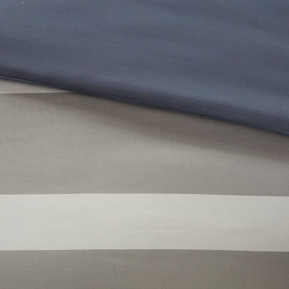 Queen Striped Comforter Set with Bed Sheets Media 5