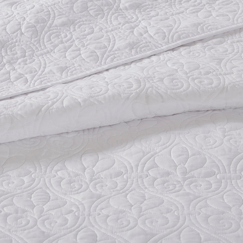 Reversible Bedspread Set White King